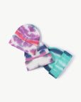 White Smoke Tie-Dye Cuffed Knit Beanie