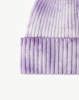 Lavender Tie-Dye Ribbed Cuffed Beanie