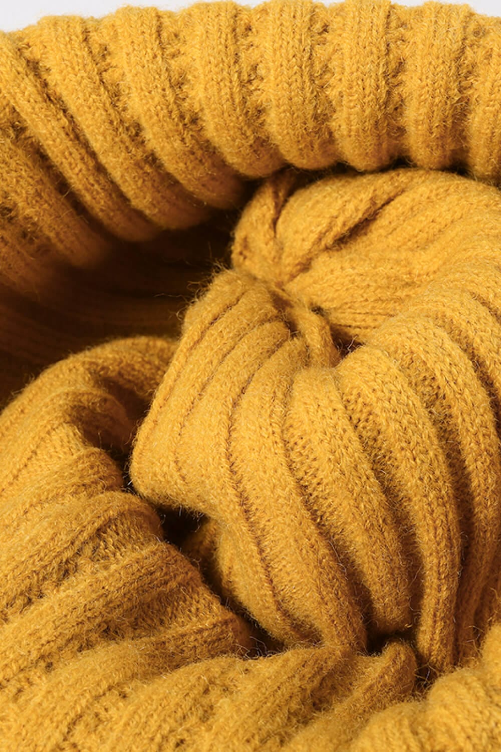 Goldenrod Wide Rib Beanie