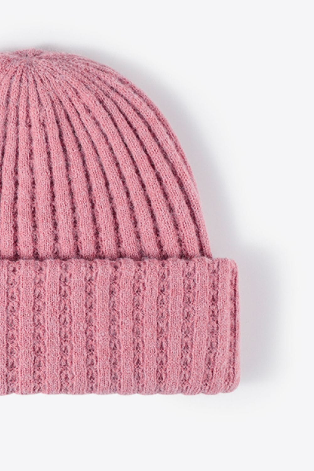 Misty Rose Wide Rib Beanie