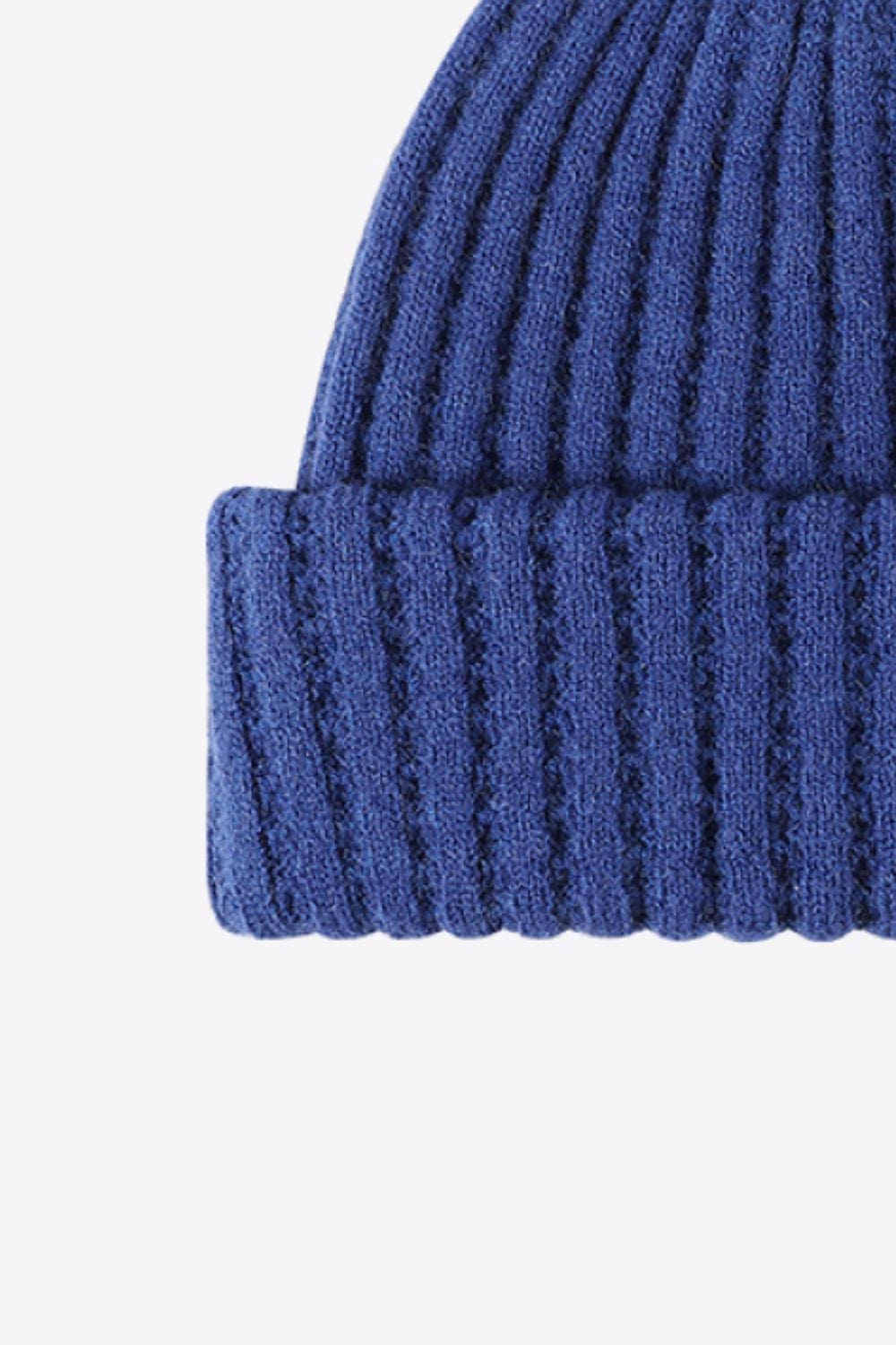 Dark Slate Blue Wide Rib Beanie