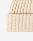 Antique White Wide Rib Beanie