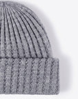 Light Gray Wide Rib Beanie