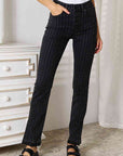 Gray Kancan Striped Pants with Pockets