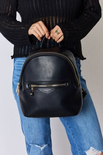 Dark Slate Gray David Jones PU Leather Backpack