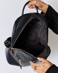 Light Gray David Jones PU Leather Backpack