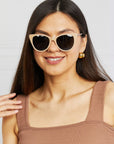 Tan Cat-Eye Acetate Frame Sunglasses