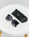 Light Gray Cat-Eye Acetate Frame Sunglasses