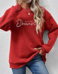 Brown FOLLOW YOUR DREAMS Graphic Sweatshirt