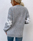 Gray Heathered Pocketed Button Up Cardigan