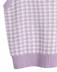 Thistle Houndstooth V-Neck Sweater Vet