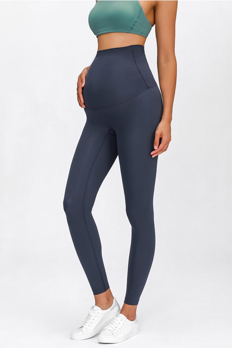 Dark Slate Gray Maternity Yoga Pants