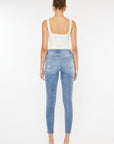 White Smoke Kancan High Waist Cat's Whiskers Skinny Jeans