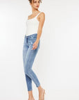 White Smoke Kancan High Waist Cat's Whiskers Skinny Jeans