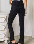 Gray Kancan Striped Pants with Pockets