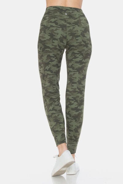 Dim Gray Leggings Depot Camouflage High Waist Leggings