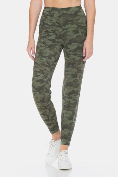 Dim Gray Leggings Depot Camouflage High Waist Leggings