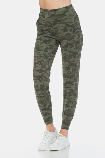 Dim Gray Leggings Depot Camouflage High Waist Leggings