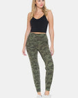 White Smoke Leggings Depot Camouflage High Waist Leggings