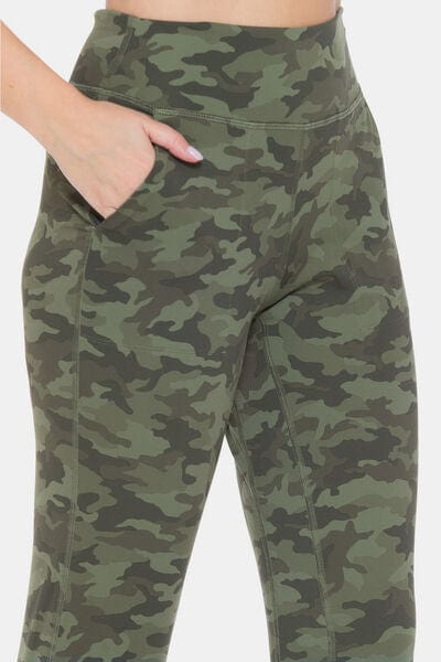 Dim Gray Leggings Depot Camouflage High Waist Leggings