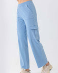 Lavender Button Fly Pocketed Long Jeans