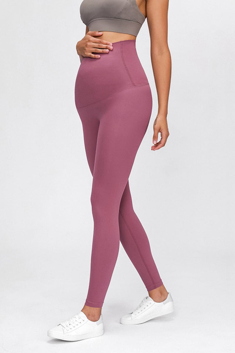 Lavender Maternity Yoga Pants