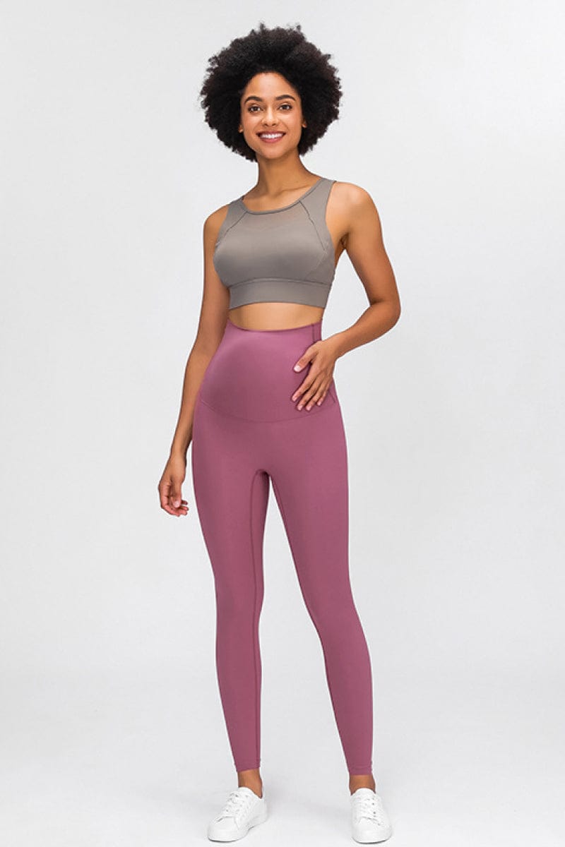 Lavender Maternity Yoga Pants