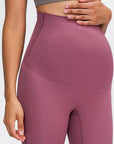 Maroon Maternity Yoga Pants