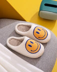 Rosy Brown Melody Smiley Face Slippers