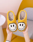 Gray Melody Smiley Face Slippers