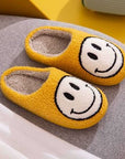 Gray Melody Smiley Face Slippers