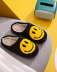 Goldenrod Melody Smiley Face Slippers