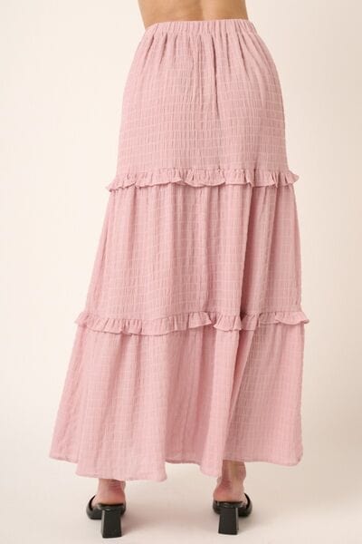 Pink Mittoshop Drawstring High Waist Frill Skirt