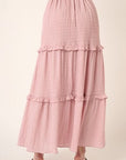 Pink Mittoshop Drawstring High Waist Frill Skirt