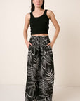 Light Gray Mittoshop Printed Wide Leg Pants