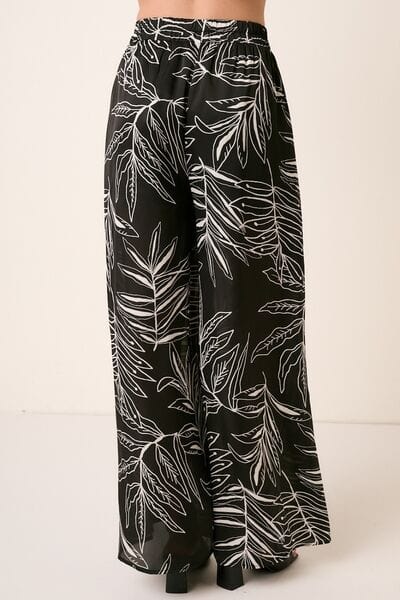 Light Gray Mittoshop Printed Wide Leg Pants