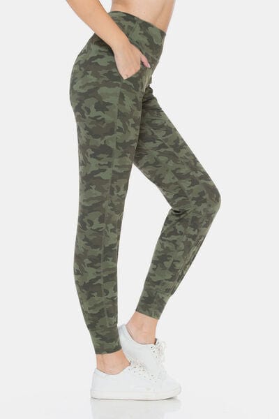 Dim Gray Leggings Depot Camouflage High Waist Leggings