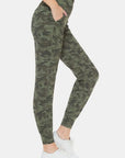 Dim Gray Leggings Depot Camouflage High Waist Leggings