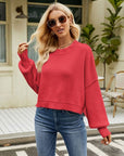 Sienna Round Neck Lantern Sleeve Sweater