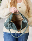 Gray SHOMICO Braided Strap Shoulder Bag