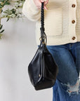 Dark Slate Gray SHOMICO Braided Strap Shoulder Bag