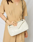 Tan SHOMICO PU Leather Chain Handbag