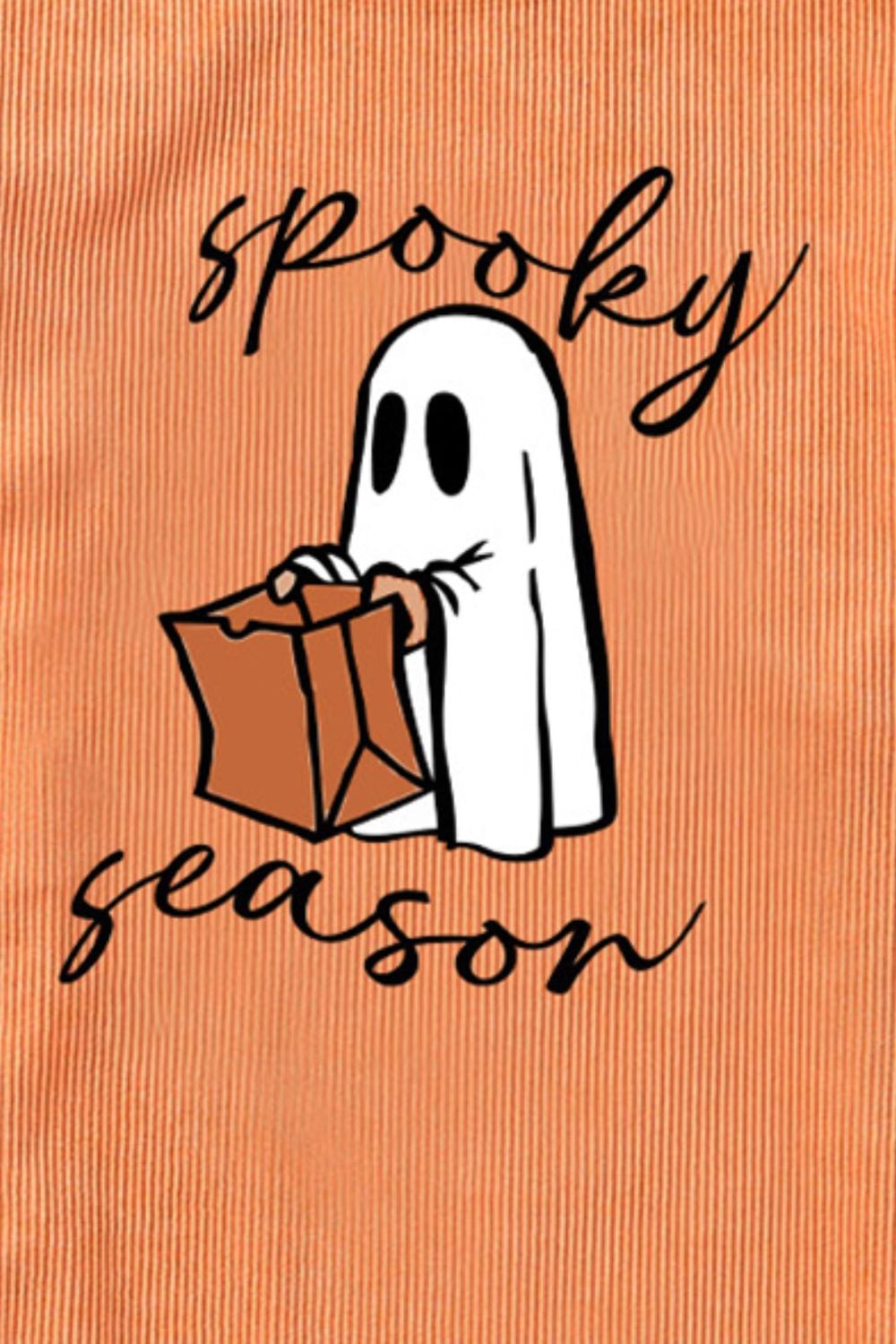 Sandy Brown SPOOKY SEASON Graphic Sweatshirt