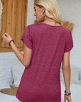 Sienna V-Neck Petal Sleeve T-Shirt