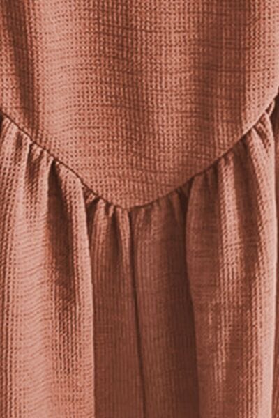 Sienna Waffle-knit Wide Leg Overall with Pockets