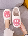 Rosy Brown Melody Smiley Face Slippers