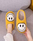 Rosy Brown Melody Smiley Face Slippers