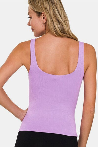 Thistle Zenana V-Neck Slim Tank