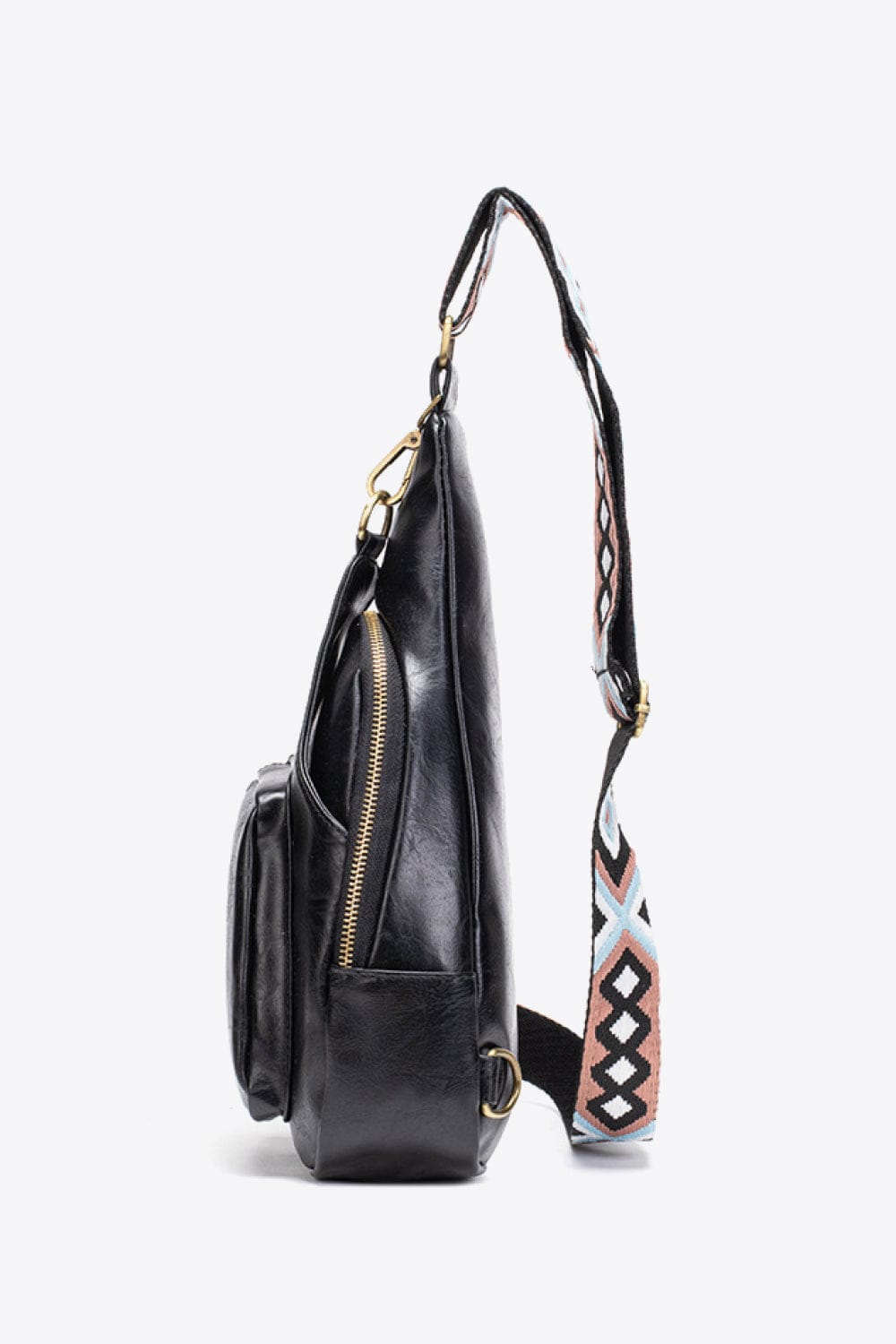 White Smoke All The Feels PU Leather Sling Bag