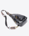 White Smoke All The Feels PU Leather Sling Bag